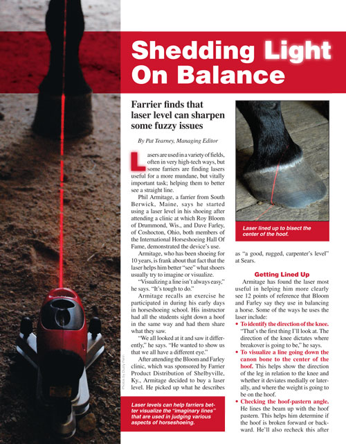"Shedding Light On Balance" article