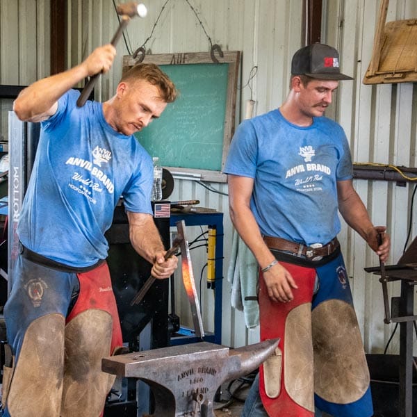 American Farriers Team Practice