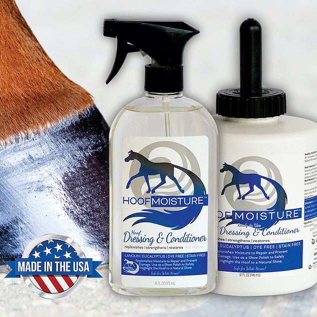 Horse Grooming Solutions Healthy HairCare Hoof Moisture Brush or Spray