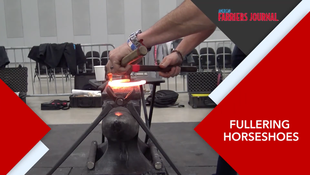 [Video] Fullering Horseshoes
