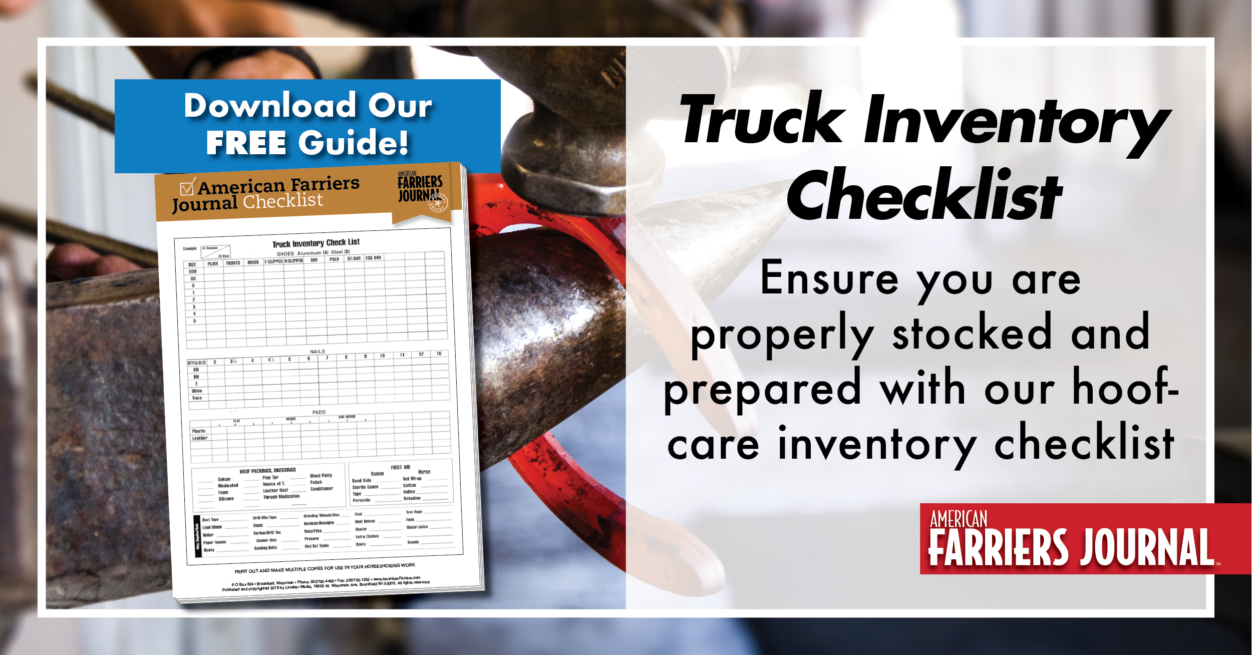 Truck Inventory Checklist
