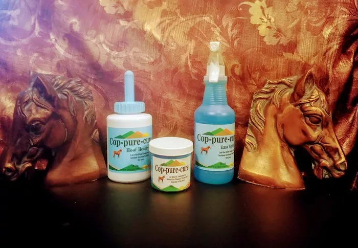 Cop-pure-cure LLC Cop-pure-cure Paste, Resurrect Hoof Conditioner and Easy Spray_0220 copy