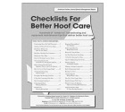 Checklists For Better Hoof Care